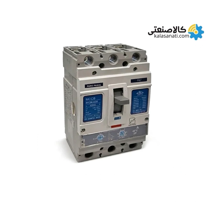 کلید اتوماتیک پارس فانال 400 آمپر قابل تنظیم حرارتی - مغناطیسی PF3N-630