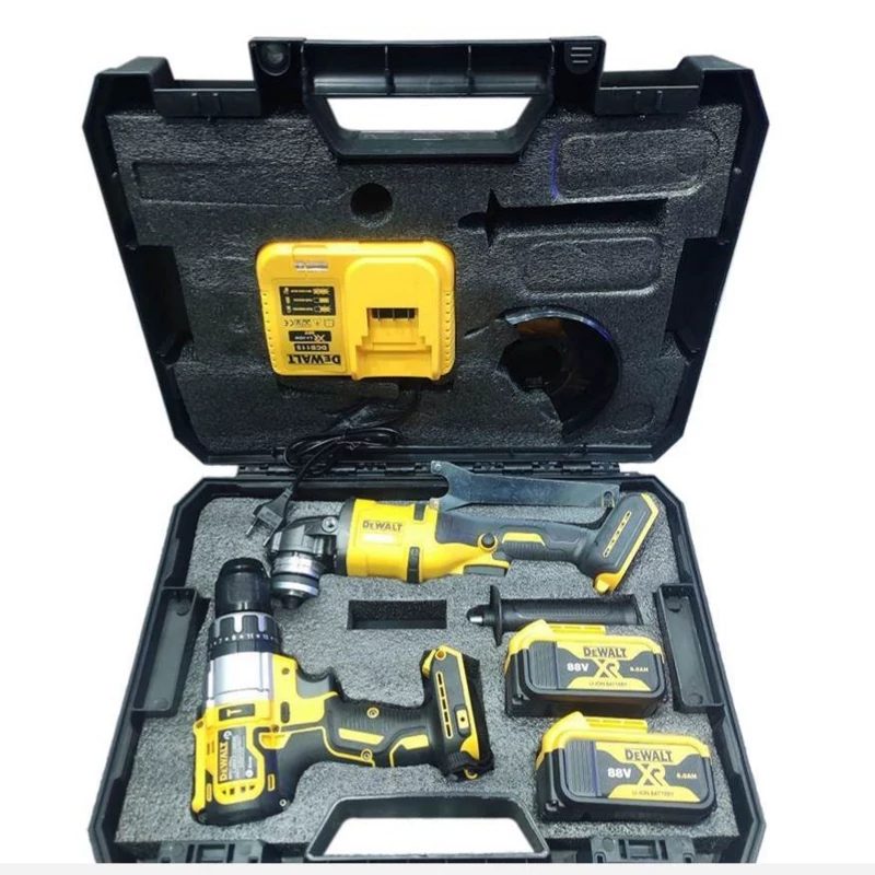 کیت دریل و مینی فرز شارژی(براشلس) دیوالت 88 ولت مدل DW-88CA
