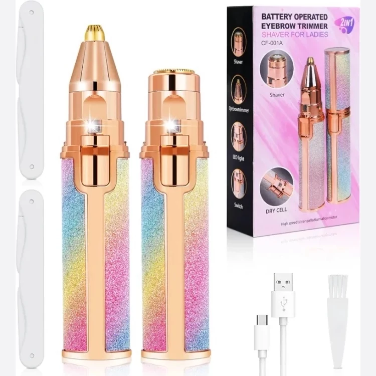 شیور ماتیکی اکلیلی شارژی زنانه صورت و بدن دوکاره BLAWELESS مدل CF-001