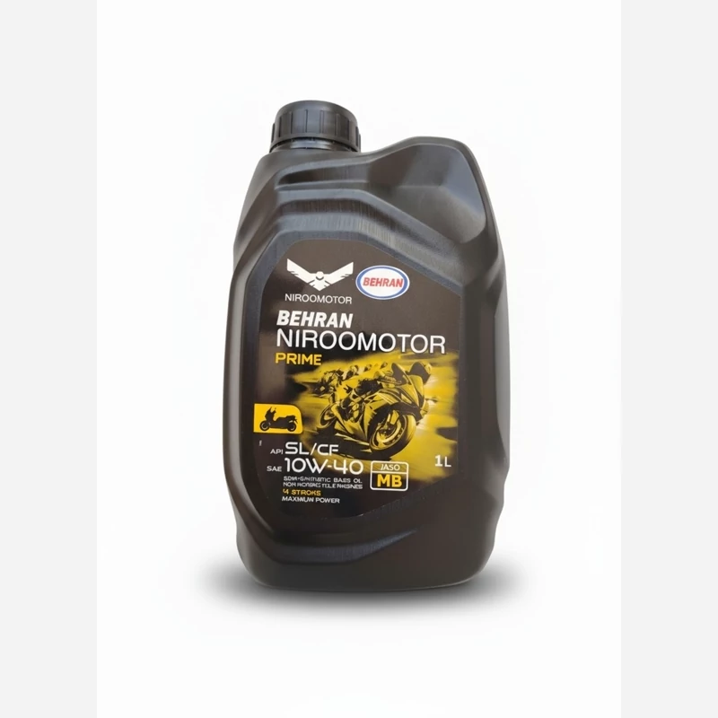 روغن موتور سیکلت بهران نیرو موتور 10w40 ma یک لیتری