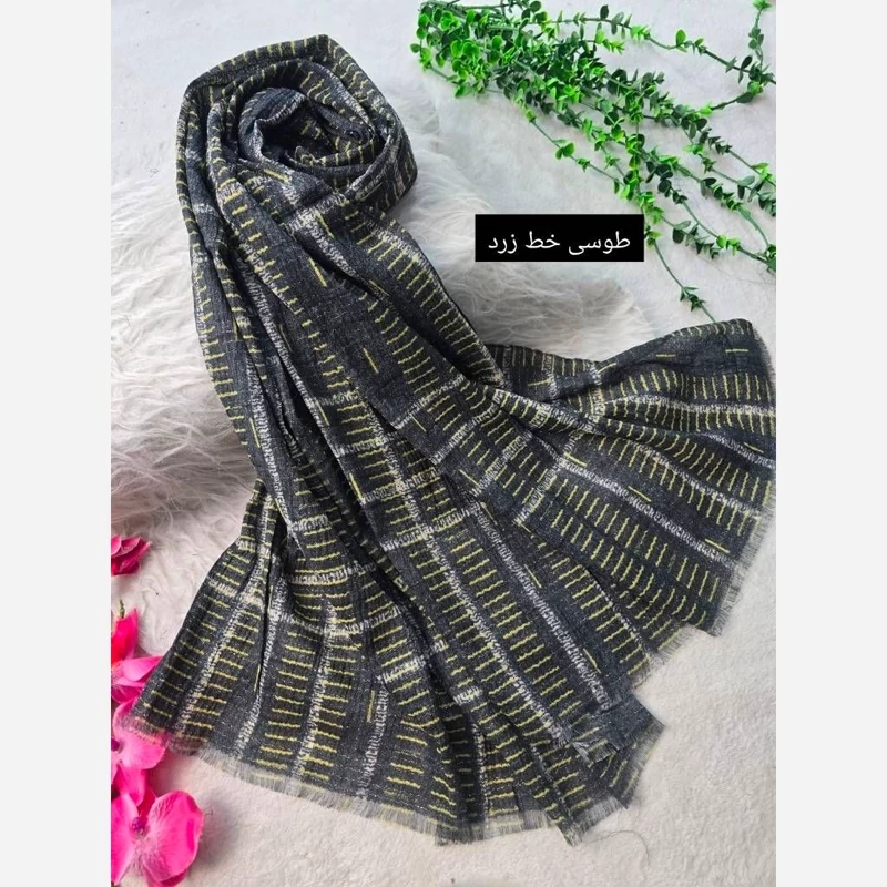 شال شفق برشکا کریشه سافت ابعاد 195x58 ایستایی عالی کیفیت درجه یک خنک بدون چروک