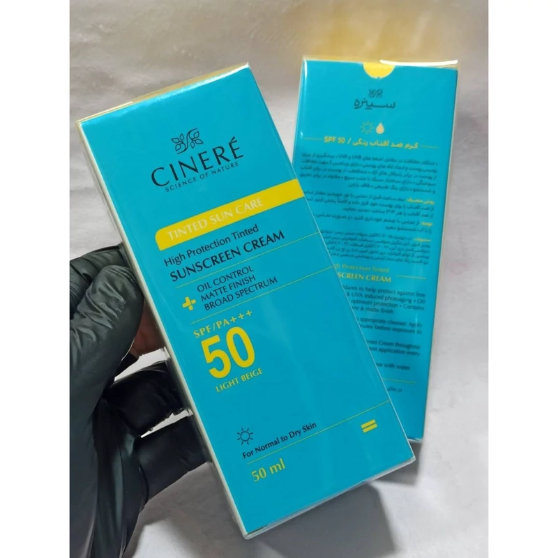کرم ضد افتاب رنگی سینره SPF60