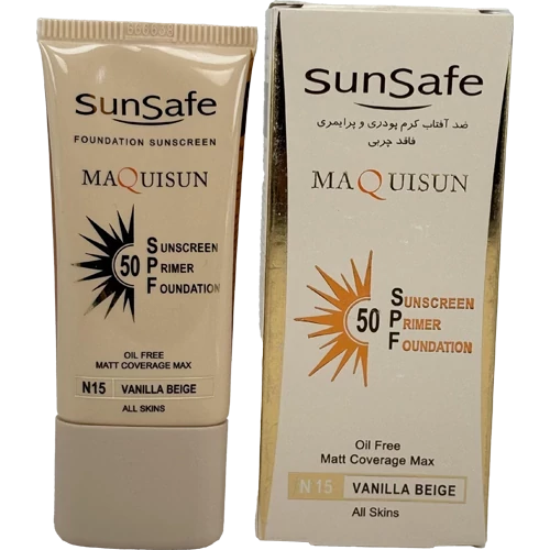 کرم ضدآفتاب پودری و پرایمری سان سیف SPF50 برای انواع پوست N15