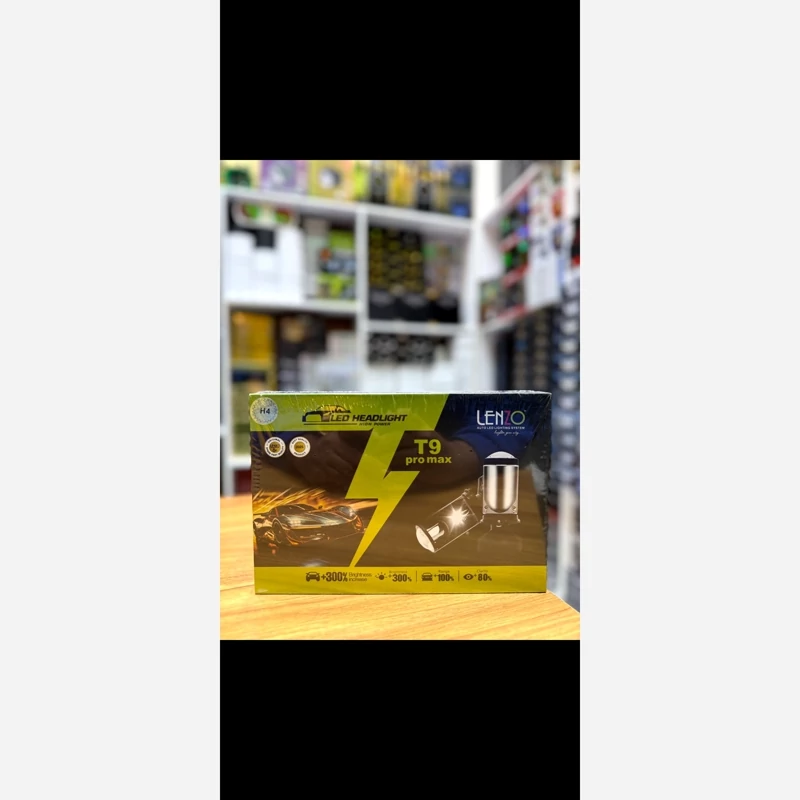 هدلایت لنزدار مدل T9 pro max H4 Lenzo