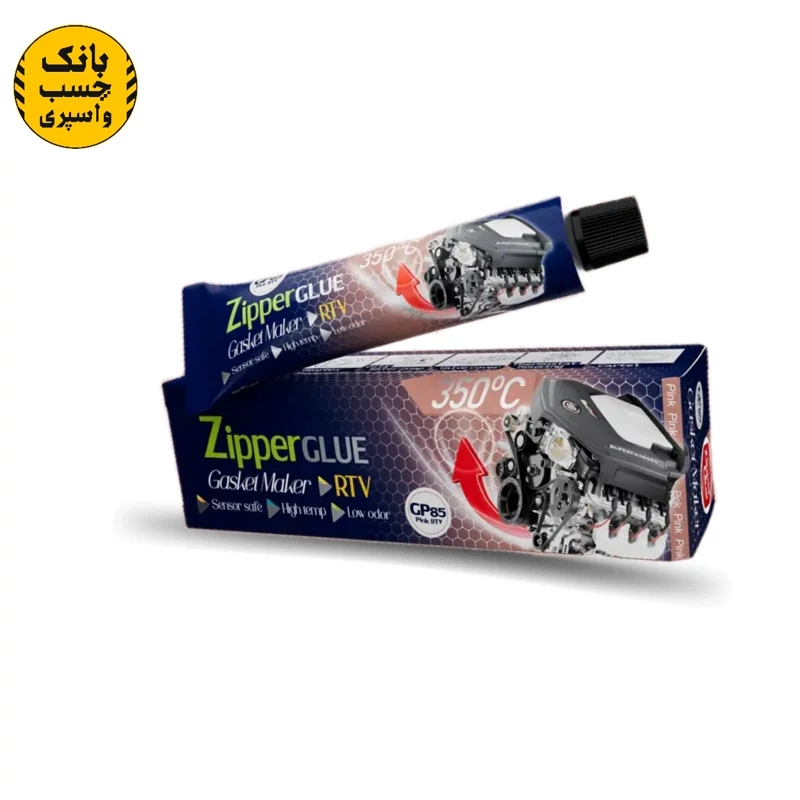 چسب واشرساز صورتی زیپر سایز 85 گرمی پک 12 عددی