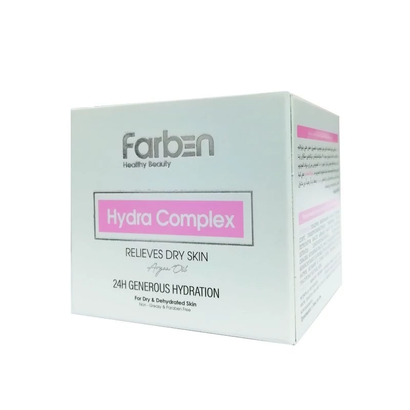 کرم آبرسان روغن آرگان فاربن FARBEN حجم 50میل مناسب پوست خشک و دهیدراته