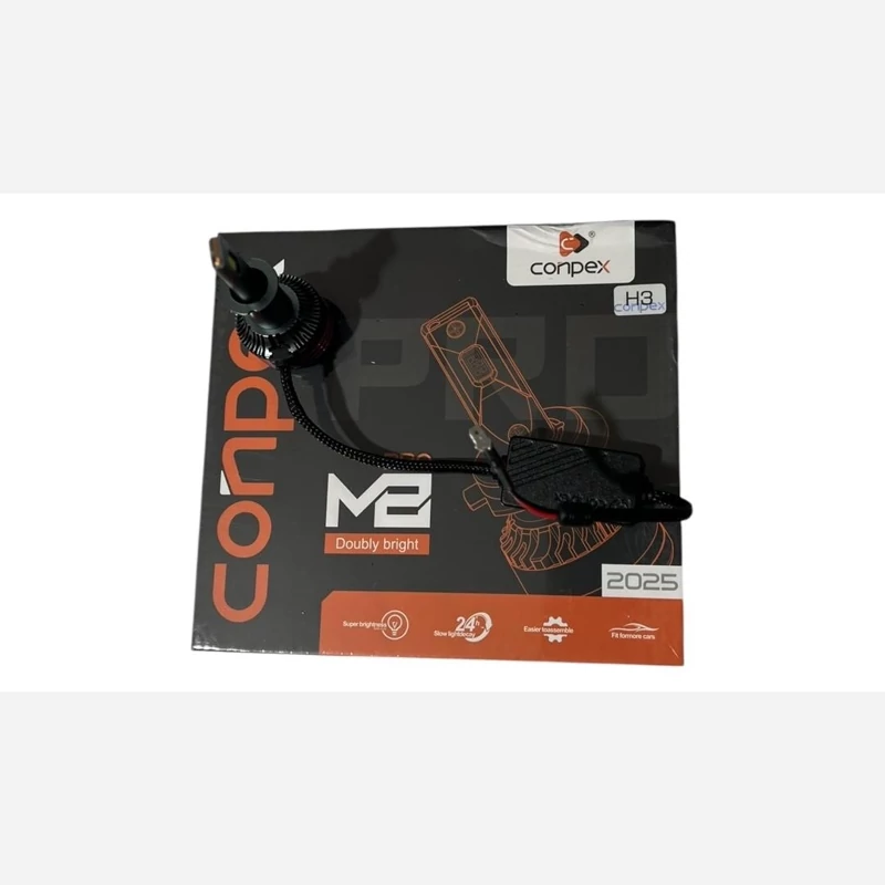 هدلایت M8 conpex کانپکس پک اصلی شرکتی H4 دو کنتاک بسته دو عددی h4 90000