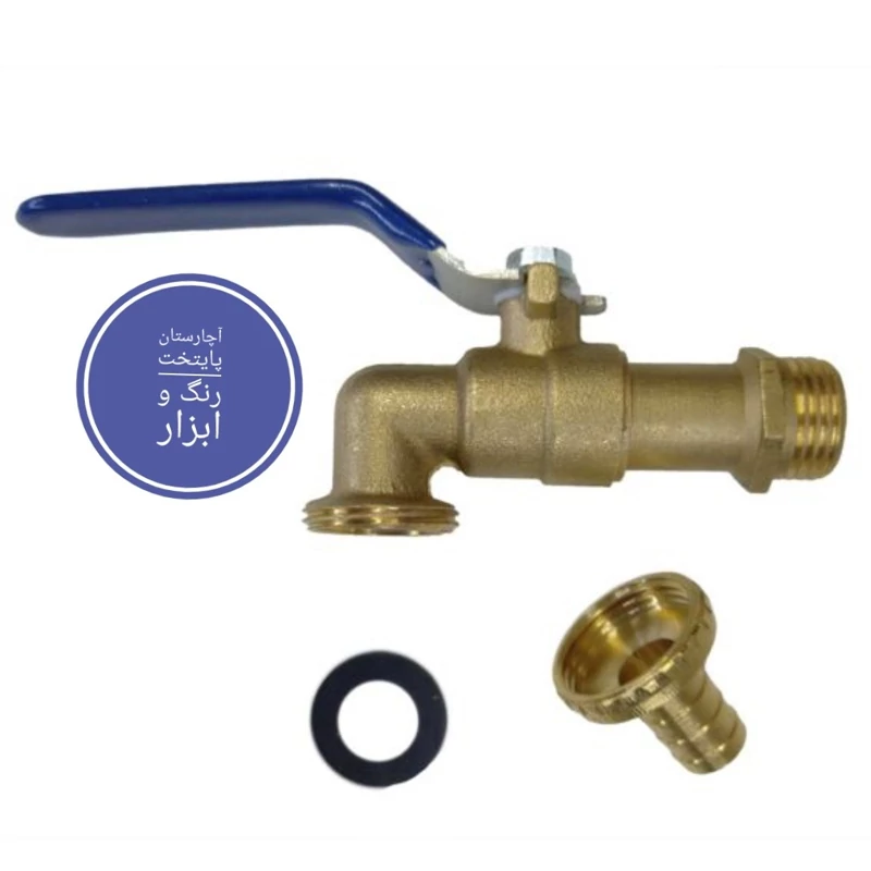 شیر حیاطی آذین برنز مدل دسته گازی (پس کرایه)