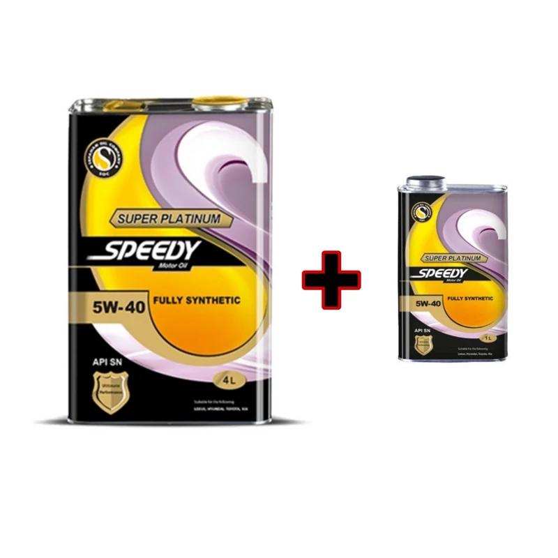 روغن موتور اسپیدی سوپر پلاتینیوم 5w40SN چهار لیتری(تضمین اصالت)