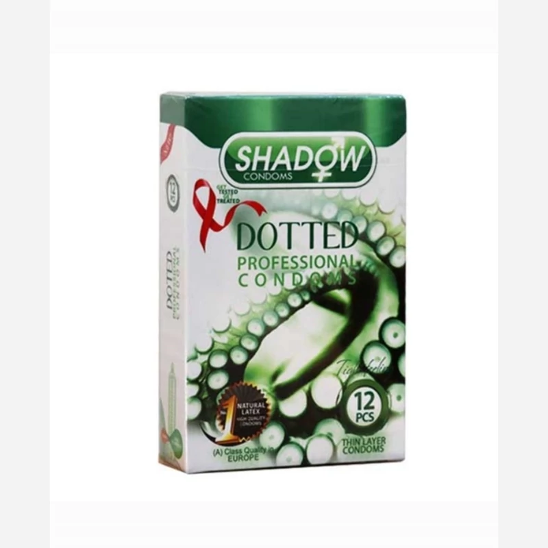کاندوم خاردار داتد شادو SHADOW DOTTED بسته 12 عددی
