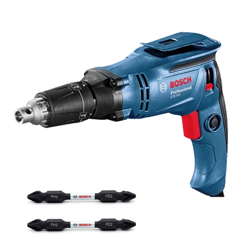 پیچ گوشتی برقی بوش مدل professional GTB 650 2 Accessories به همراه دو عدد سر پیچ گوشتی