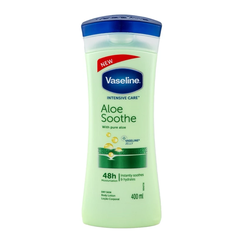 لوسیون بدن وازلین مدل Aloe Soothe حجم 400 میلی لیتر