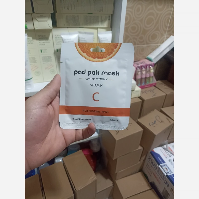 ماسک ورقه ای ویتامین سی vitamin C پد پاک pad pak