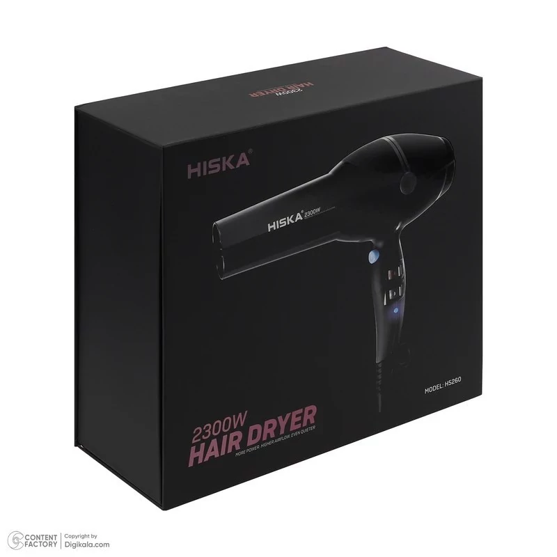 سشوار مدرن هیسکا مدل H5260 با طراحی نوستالژیک