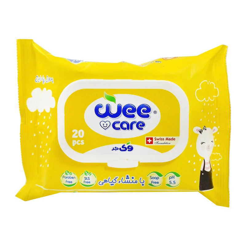 دستمال مرطوب کودک وی کر Wee Care مدل Argan Oil حاوی روغن آرگان بسته 72 عددی