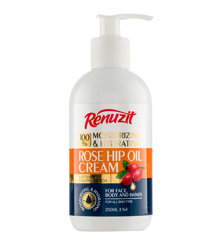 کرم مرطوب کننده رینوزیت مدل ROSE HIP OIL حجم 250 میلی لیتر
