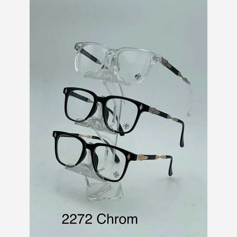 عینک بلوکات کروم هارتز کریستال نقره ای Chrome Hearts 2272 - کیفیت مستر