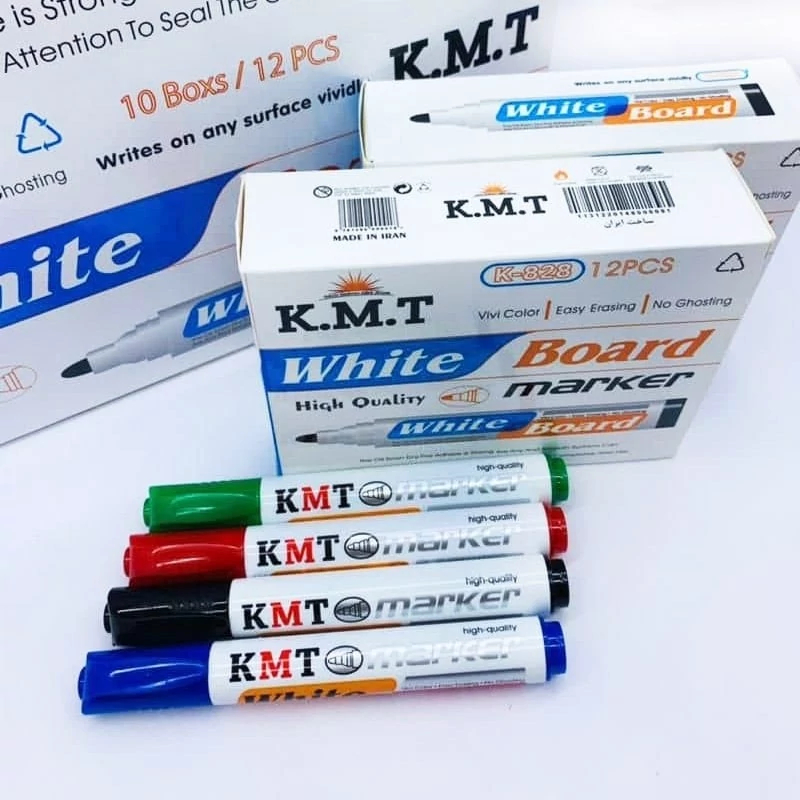 ماژیک وایت برد کی ام تی مدل K-828 بسته 12 عددی