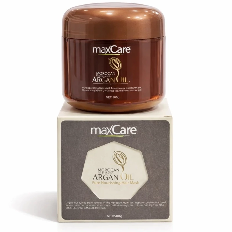 ماسک مو حاوی روغن آرگان مکس کر MaxCare نرم کننده و گره باز قوی موهای آسیب دیده و وز 
