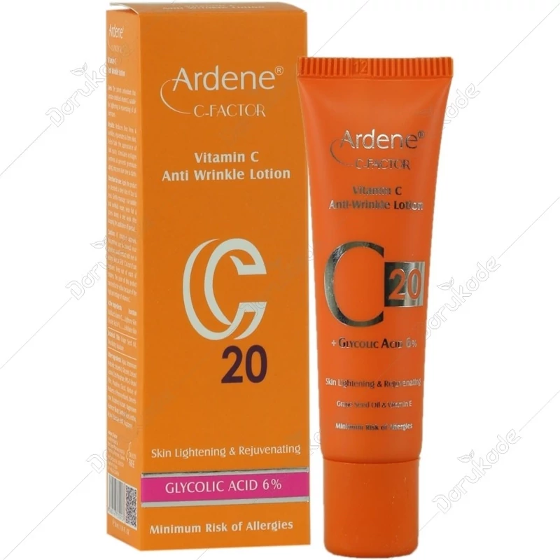 لوسیون ضد چروک آردن (حاوی ویتامین C و AHA) 30ml
