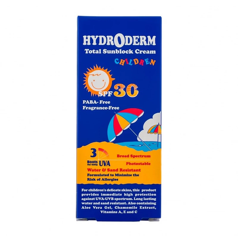 کرم ضدآفتاب کودکان هیدرودرم spf30 حاوی ویتامین C