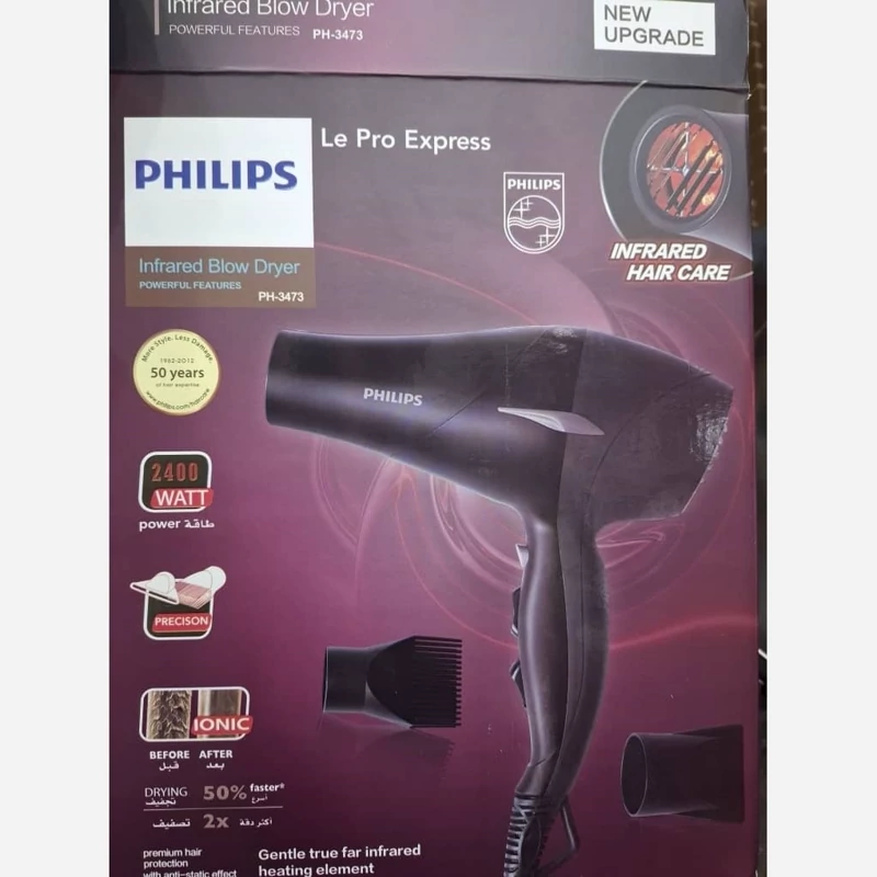 سشوار فلیپس متور حرفه ای المنت کرستالی PHILIPS PROFESSIONAL3473