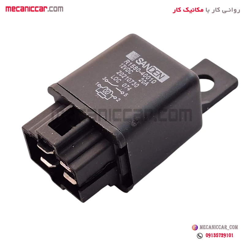 رله سیستم تهویه چهار پایه 12V -20A پژو 405/پارس/سمند-1
