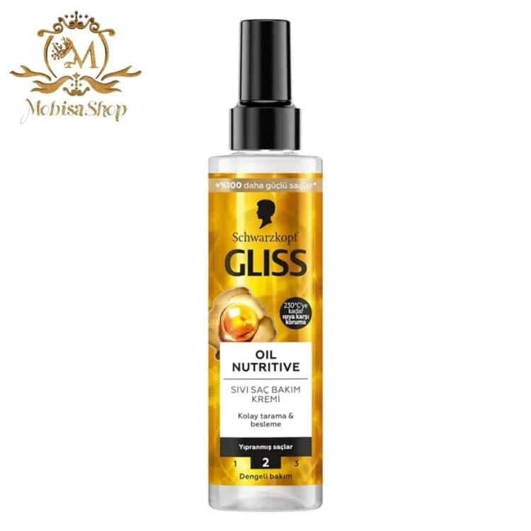 اسپری دو فاز گلیس مدل OIL NUTRITIVE حجم 200 میل
