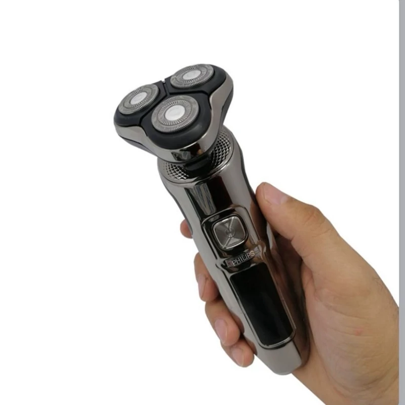 ریش تراش فلیپس حرفه ای 33 philips9800جنس تیغ استیل ضد زنگ باتری لیتیم با خازن محافظ قدرت متور 9800 در ثانیه