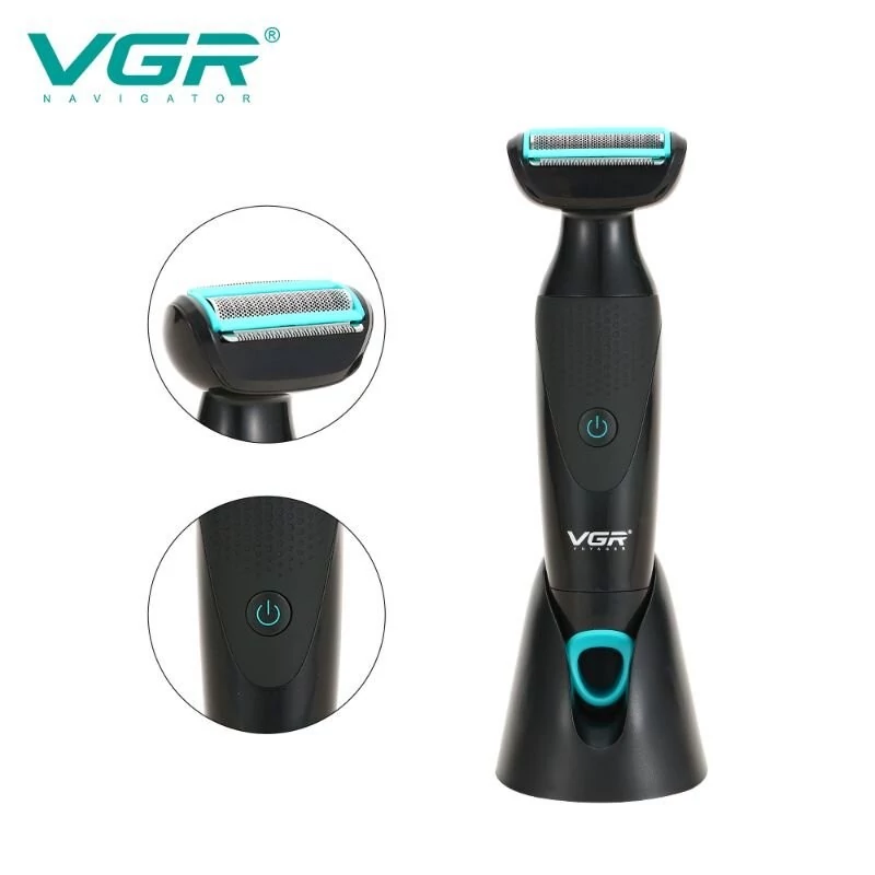 ماشین اصلاح بادی گروم ژیلت شارژی موی صورت و بدن VGR V-601 اصلی