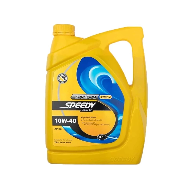 روغن موتور اسپیدی یوروپیوم 10W40 مدل API SJ حجم 3.5 لیتر (هزینه ارسال پسکرایه)