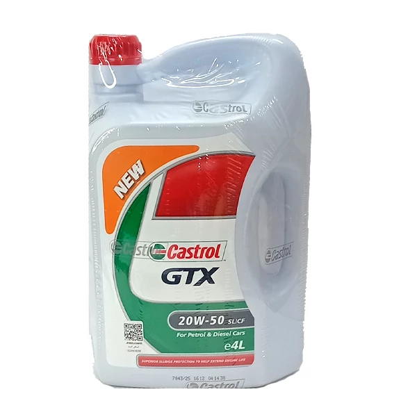 روغن موتور کاسترول مدل GTX حجم 4 لیتر 20W50 SL