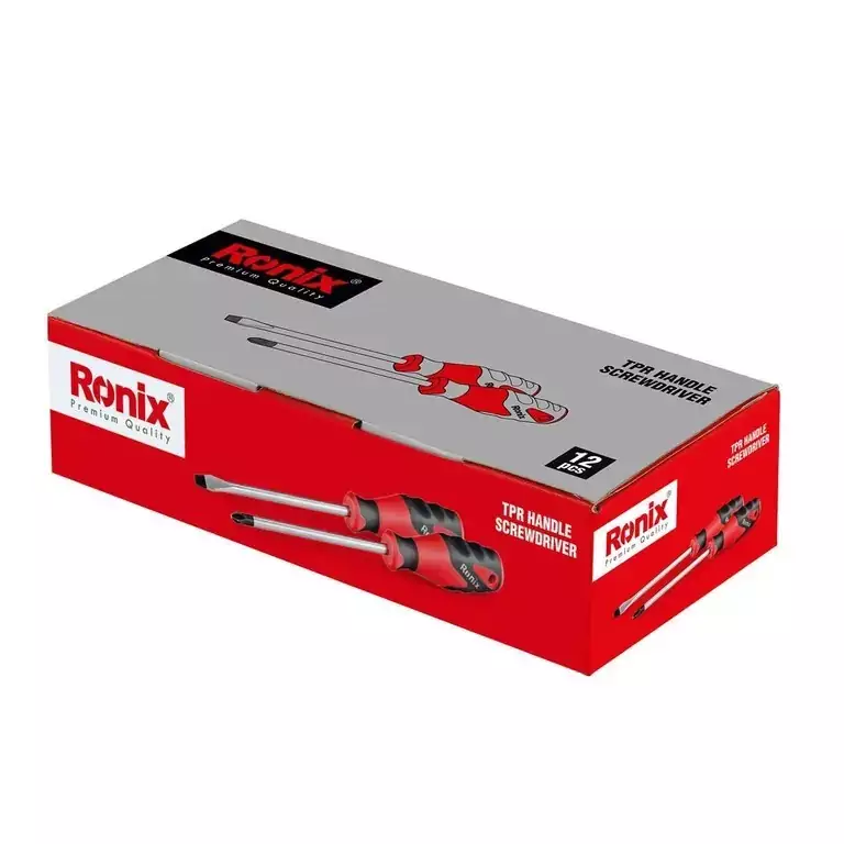 پیچ گوشتی تکی دسته TPR دوسو 125*5 RH-2756 رونیکس