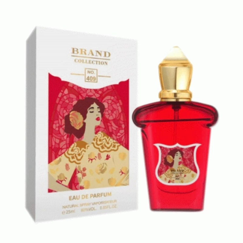 عطر جیبی زنانه برند کالکشن مدل 409 با رایحه گرم حجم 25 میلیلیتر