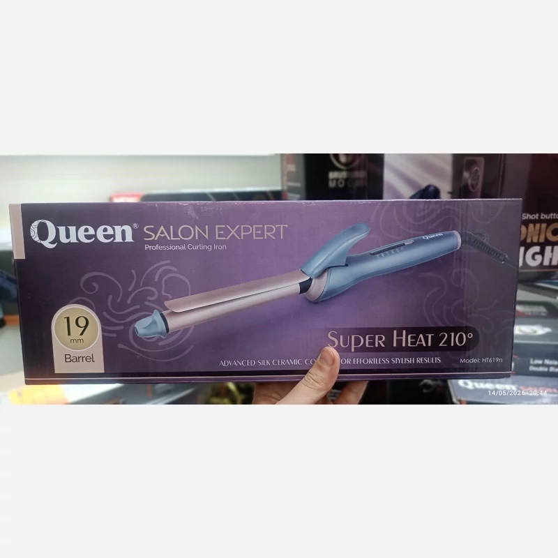 فرکننده مو کویین مدل سرامیک سایز 19 کد HT619n