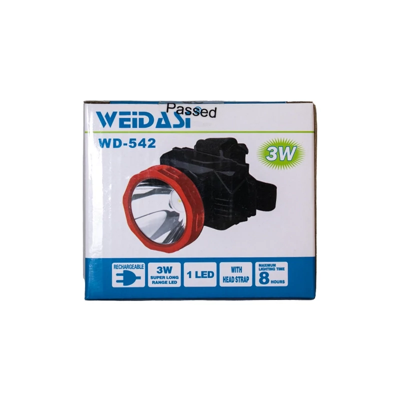 چراغ پیشانی ویداسی مدل WD-542 3W