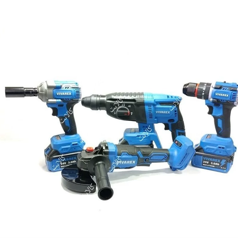 کیت شارژی براشلس 4 عددی 24 ولت 3 آمپر ویوارکس مدل VR2404-BCK (12 ماه گارانتی)
