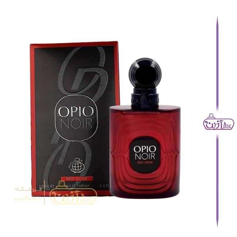 عطر ادکلن زنانه ایو سن لورن بلک اوپیوم اور رد فراگرنس ورد Opio Noir RED DOSE