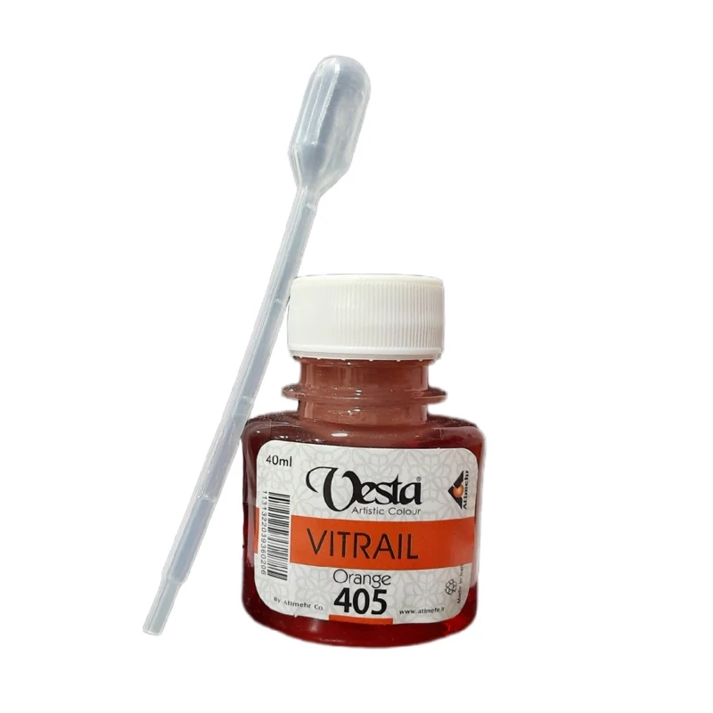 رنگ ویترای 40 میل نارنجی Orange کد 405 Vesta وستا Vesta