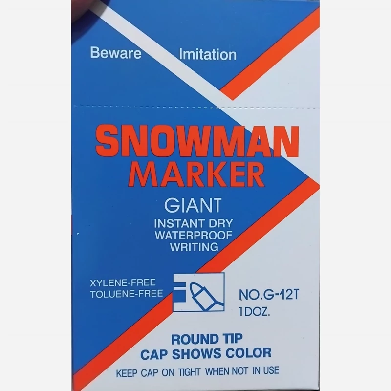 ماژیک معمولی سرگرد snowman بسته 12 عددی 