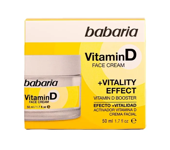 کرم صورت ویتامین D باباریا مدل Vitamin D - تقویت و احیای پوست | حجم 50 میلیلیتر