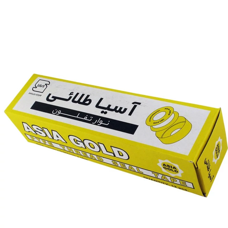 9 نوار تفلون آسیا طلایی مدل 1021 بسته 12 عددی Galaxy