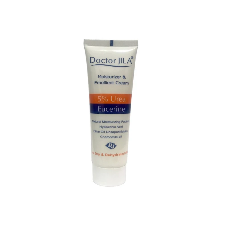 کرم مرطوب کننده دکتر ژیلا سری Emolient مدل Eucerin حجم 75 میلی لیتر مجموعه 2 عددی