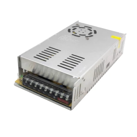 تغذیه سوئیچینگ فلزی 24 ولت 15 آمپر 24v-15A فن دار مارک VOLT