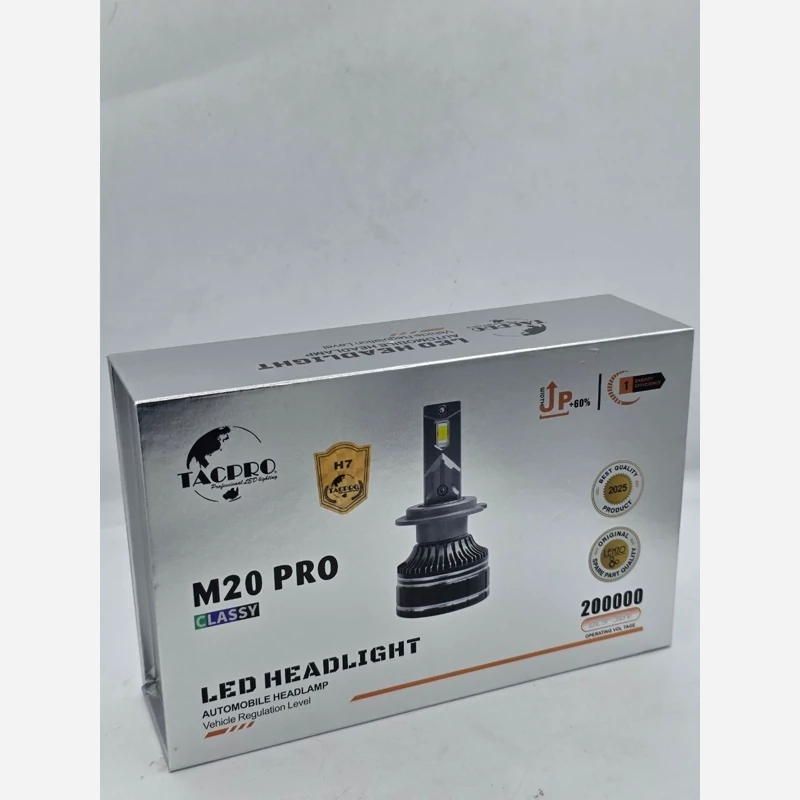 هدلایت لامپ خودرو تک پرو مدل M20 PRO پایه H7 بسته دو عددی