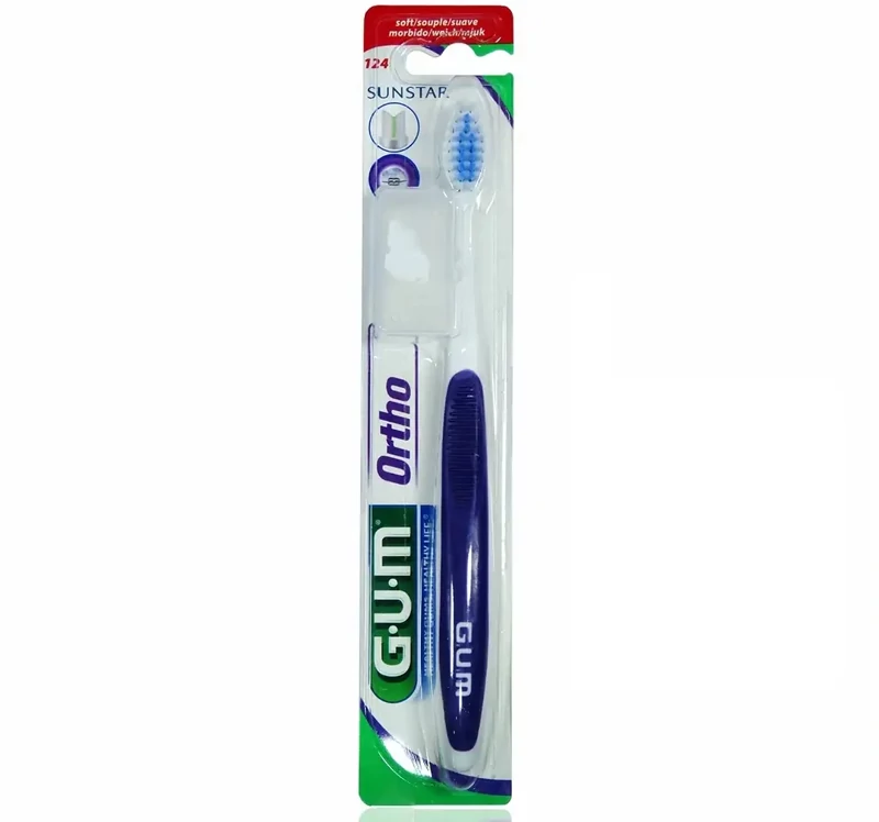 مسواک جی یو ام ارتو 124 (Ortho 124) | مخصوص ارتودنسی و براکت