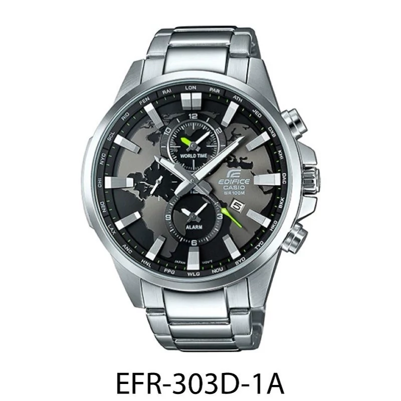 ساعت مچی مردانه کاسیو ادیفایس casio edifice EFR-303D-1A بند و قاب استیل رنگ ثابت،مسترکوالیتی.