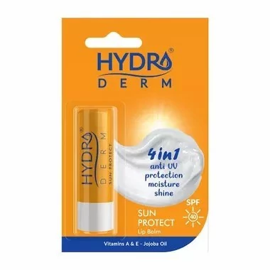 بالم محافظ لب هیدرودرم مدل SUN PROTECT با SPF 40 نرمکننده و محافظتکننده در برابر اشعه مضر آفتاب