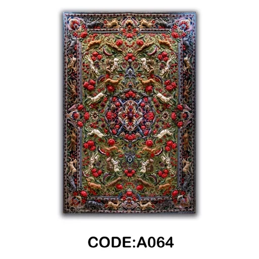 قیمت خرید فرش چاپی هازان ترک طرح شکارگاه کد A064 (پس کرایه)