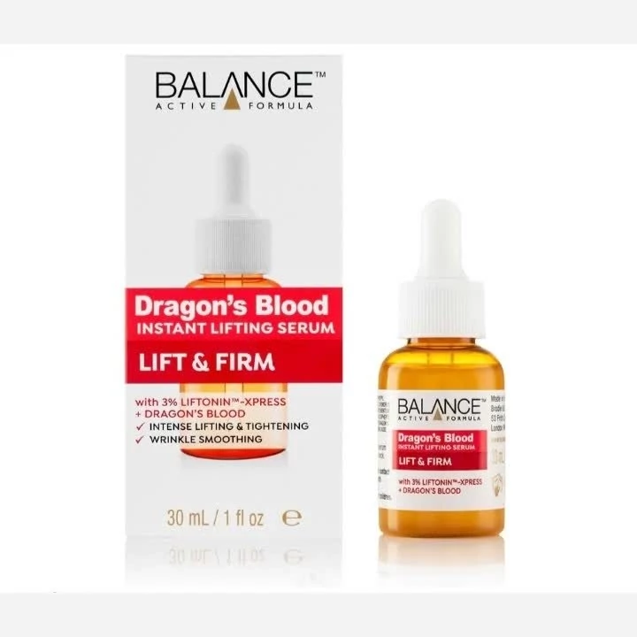 سرم بالانس BALANCE مدل دراگون بلاد DRAGONS BLOOD حجم 30 میل ضد چروک و لیفت فوری (اصلی و با ضمانت مرجوعی)